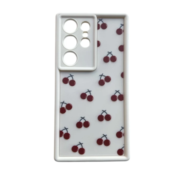 کاور مدل سیلیکونی طرح آلبالو ریزه مناسب برای گوشی موبایل سامسونگ  Galaxy S23 Ultra