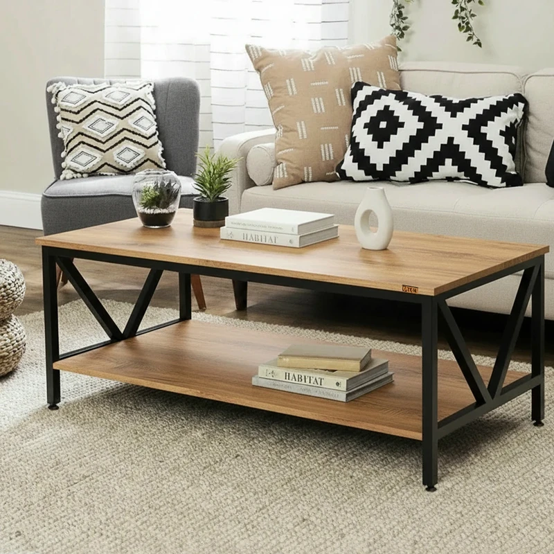 میز جلو مبلی دیزم مدل اداری کد OF_43A52_120LIGHT