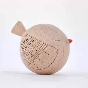 مجسمه مدل پرنده طرح چوبی کد 02