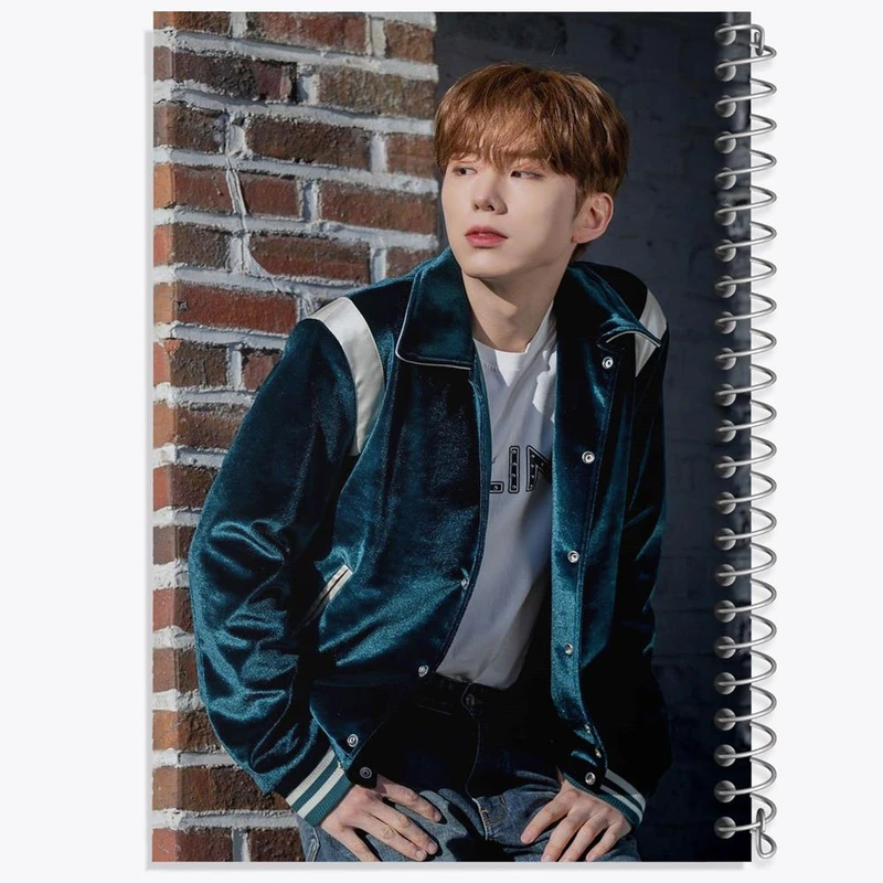 دفتر مشق 50 برگ خندالو مدل کیهیون گروه مانستا اکس MONSTA X کد 21151