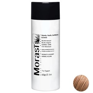 نقد و بررسی پودر پرپشت کننده مو مورست مدل Light brown وزن 60 گرم رنگ قهوه ای روشن توسط خریداران