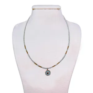 گردنبند دخترانه مدل قلب میناکاری