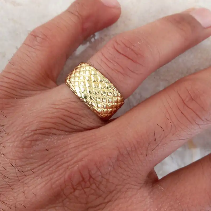 انگشتر مدل پوست ماری کد M-BRG3