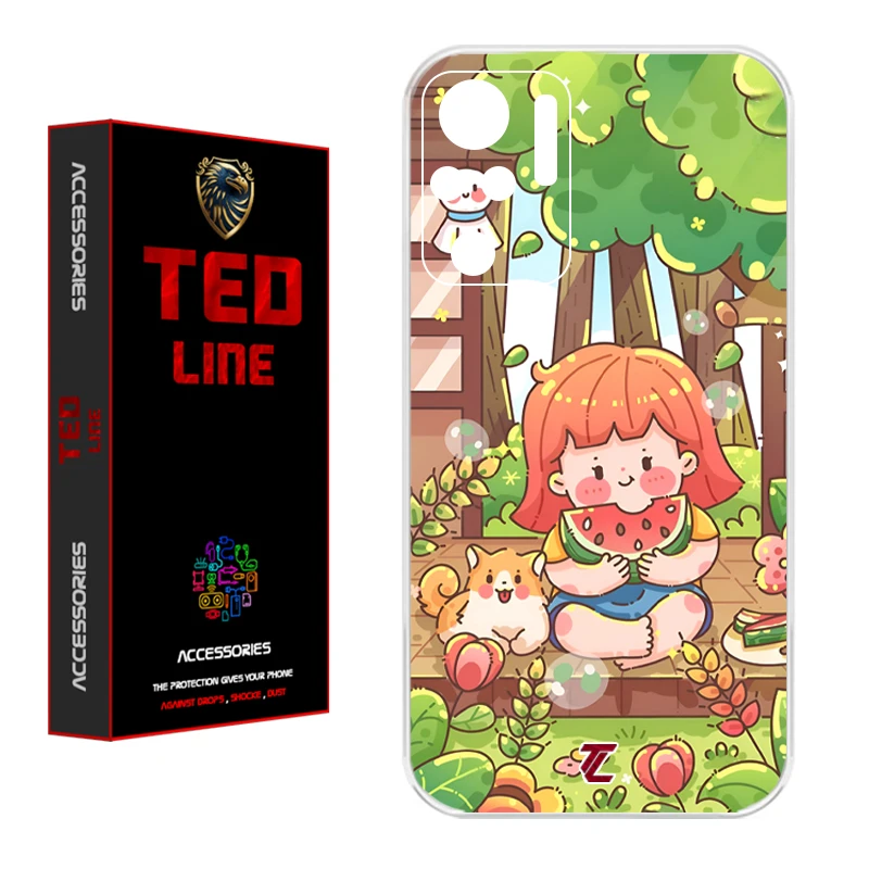 کاور تدلاین طرح دختر هندونه ای کد 1180 مناسب برای گوشی موبایل شیائومی Redmi Note 10 4G / Note 10S / Poco M5S