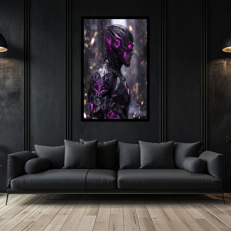 تابلو بکلیت طرح نقاشی و هنر دیجیتال شخصیت سینمایی فلش مدل B-bu2738