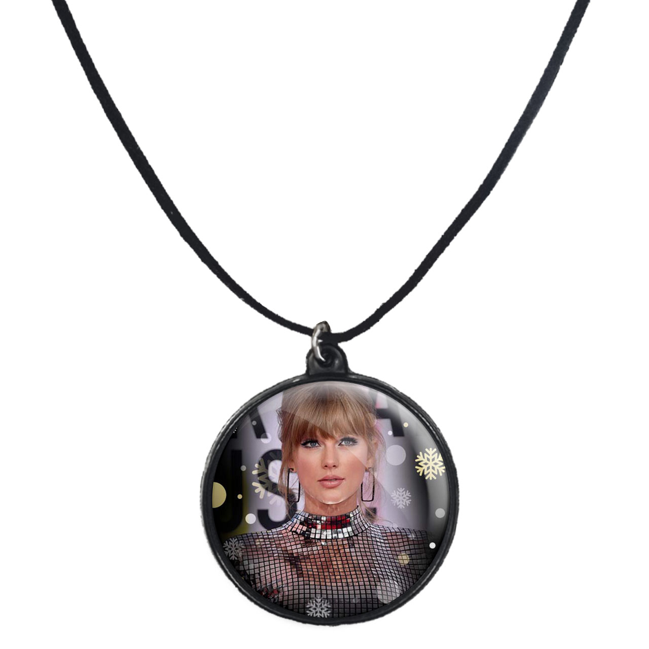 گردنبند پرمانه طرح تیلور سویفت کد pmb.2839 مدل دو طرفه