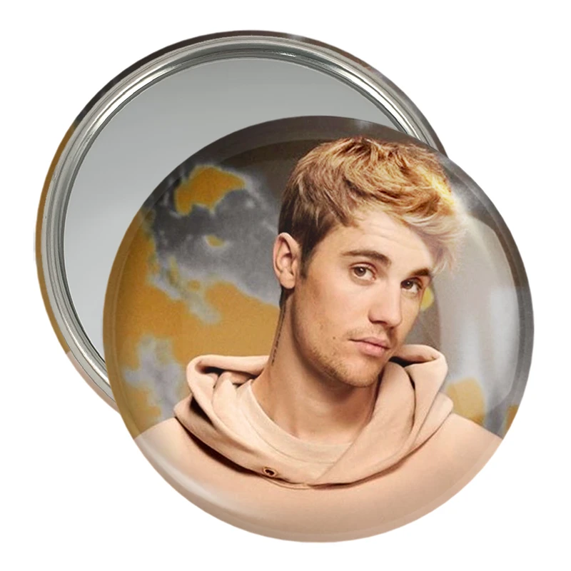آینه جیبی خندالو مدل جاستین بیبر Justin Bieber  کد 2694