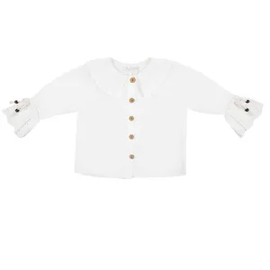 شومیز آستین بلند یقه گرد دخترانه فیورلا مدل w کد 25052-35068-45085