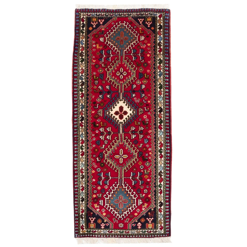 فرش دستبافت کناره طول یک و نیم متر سی پرشیا یلمه کد 152498