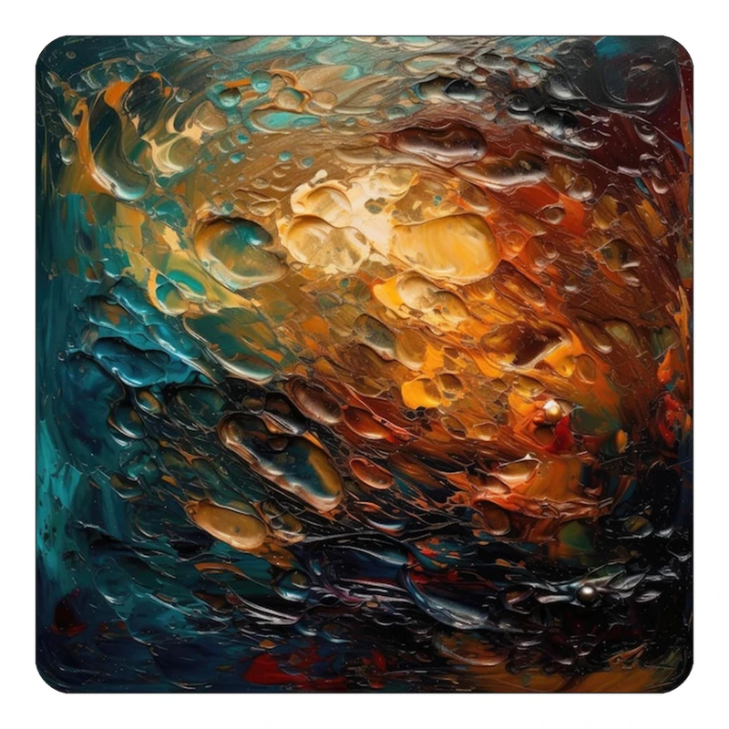 مگنت کاکتی طرح نقاشی رنگ روغن مدل mp70737