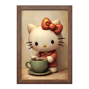 تابلو خندالو طرح هلو کیتی (Hello Kitty) کد F11704