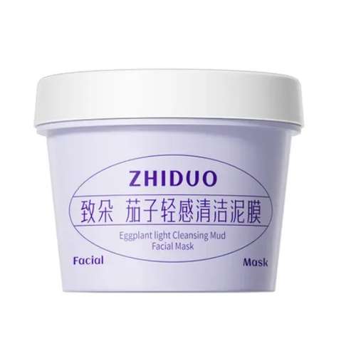 ماسک صورت ژیدو مدل گچی بادمجان وزن 100 گرم