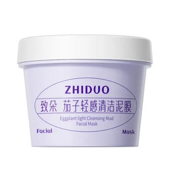 ماسک صورت ژیدو مدل گچی بادمجان وزن 100 گرم