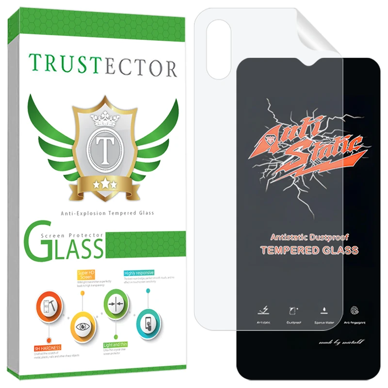 محافظ صفحه نمایش تراستکتور مدل ANNT مناسب برای گوشی موبایل اپل شیائومی Redmi 9A / Redmi 9AT / Redmi 9A Sport به همراه محافظ پشت گوشی