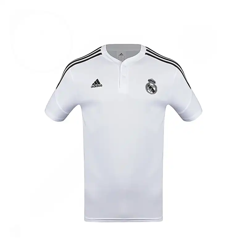 ست پولوشرت آستین کوتاه و شلوار ورزشی مردانه مدل رئال مادرید 2023 W