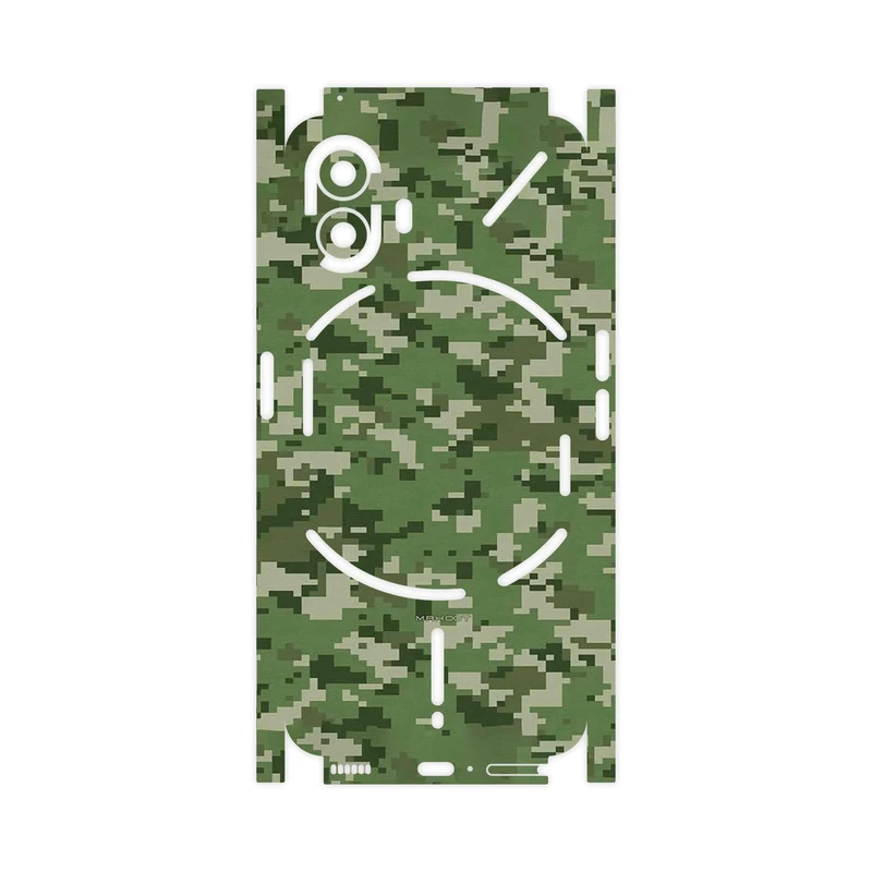 برچسب پوششی ماهوت مدل Army_Green_Pixel-FullSkin مناسب برای گوشی موبایل ناتینگ Phone 2
