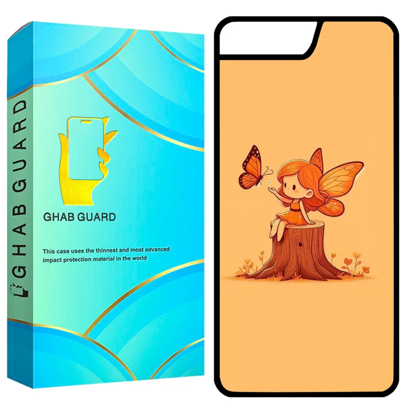 کاور قاب گارد طرح پروانه مدل GCHP7P مناسب برای گوشی موبایل اپل iPhone 7 Plus / 8 Plus