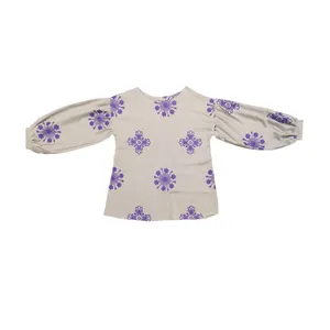 بلوز آستین بلند زنانه مدل کرسپو خامه دوزی