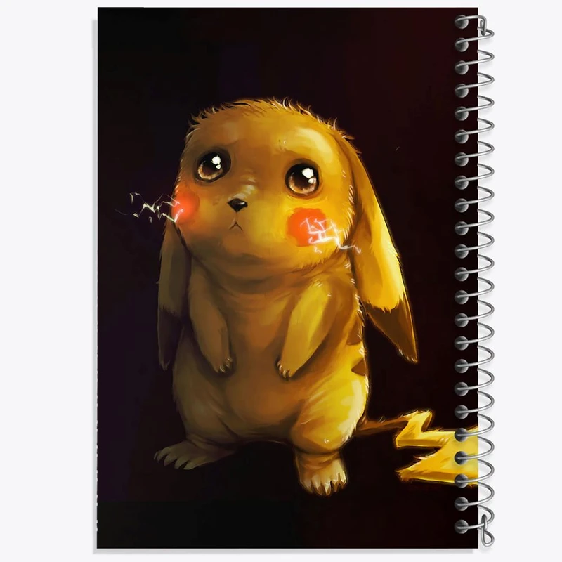 دفتر لیست خرید 50 برگ خندالو طرح پیکاچو انیمه پوکمون کد 17332