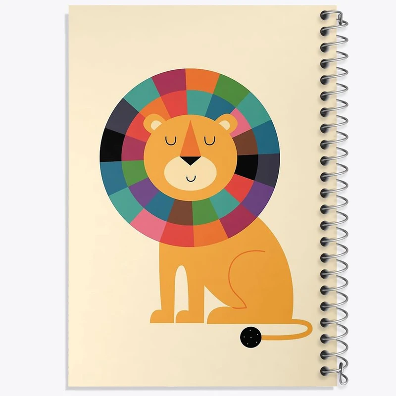 دفتر مشق 50 برگ خندالو مدل شیر کد 5066