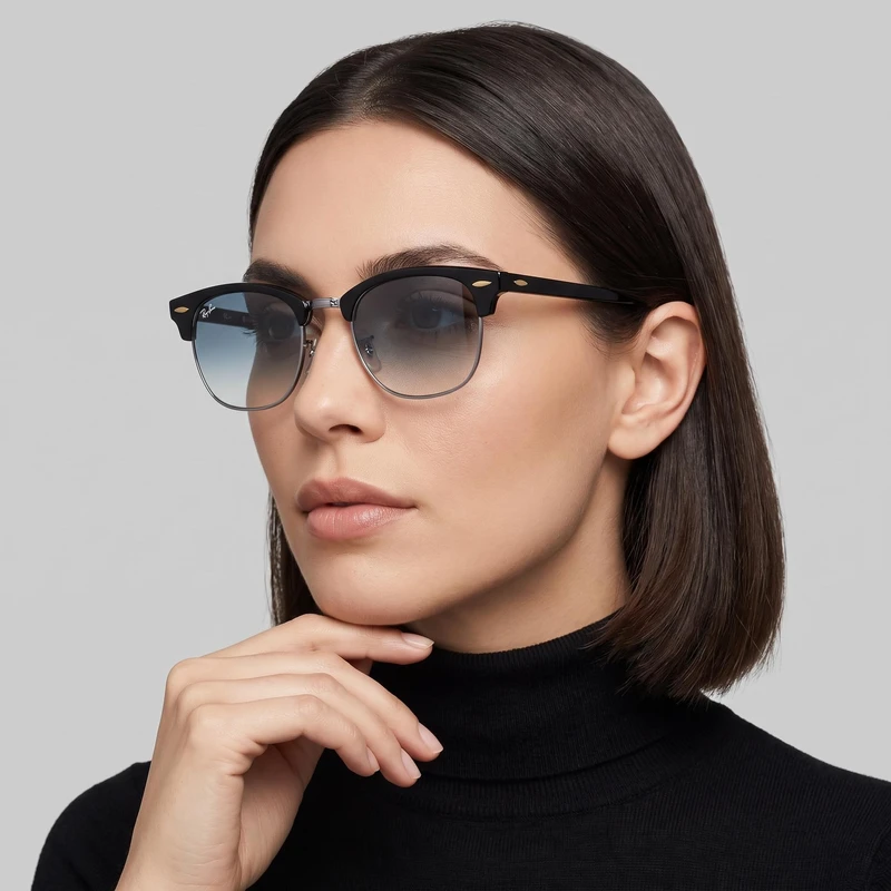 عینک آفتابی کلاب مستر (Clubmaster) ری بن مدل RB3016-903-55