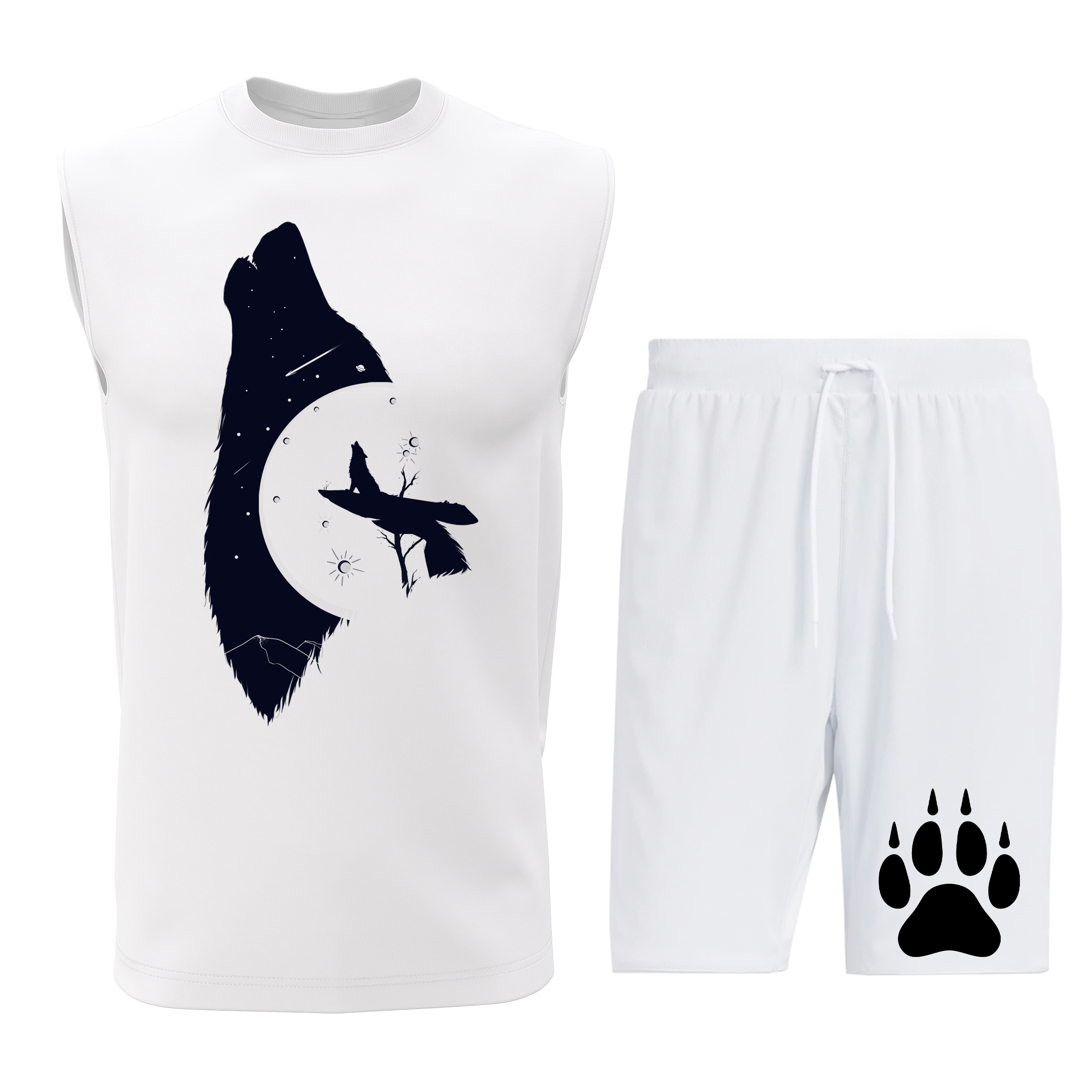 ست تاپ و شلوارک مردانه مدل W012W