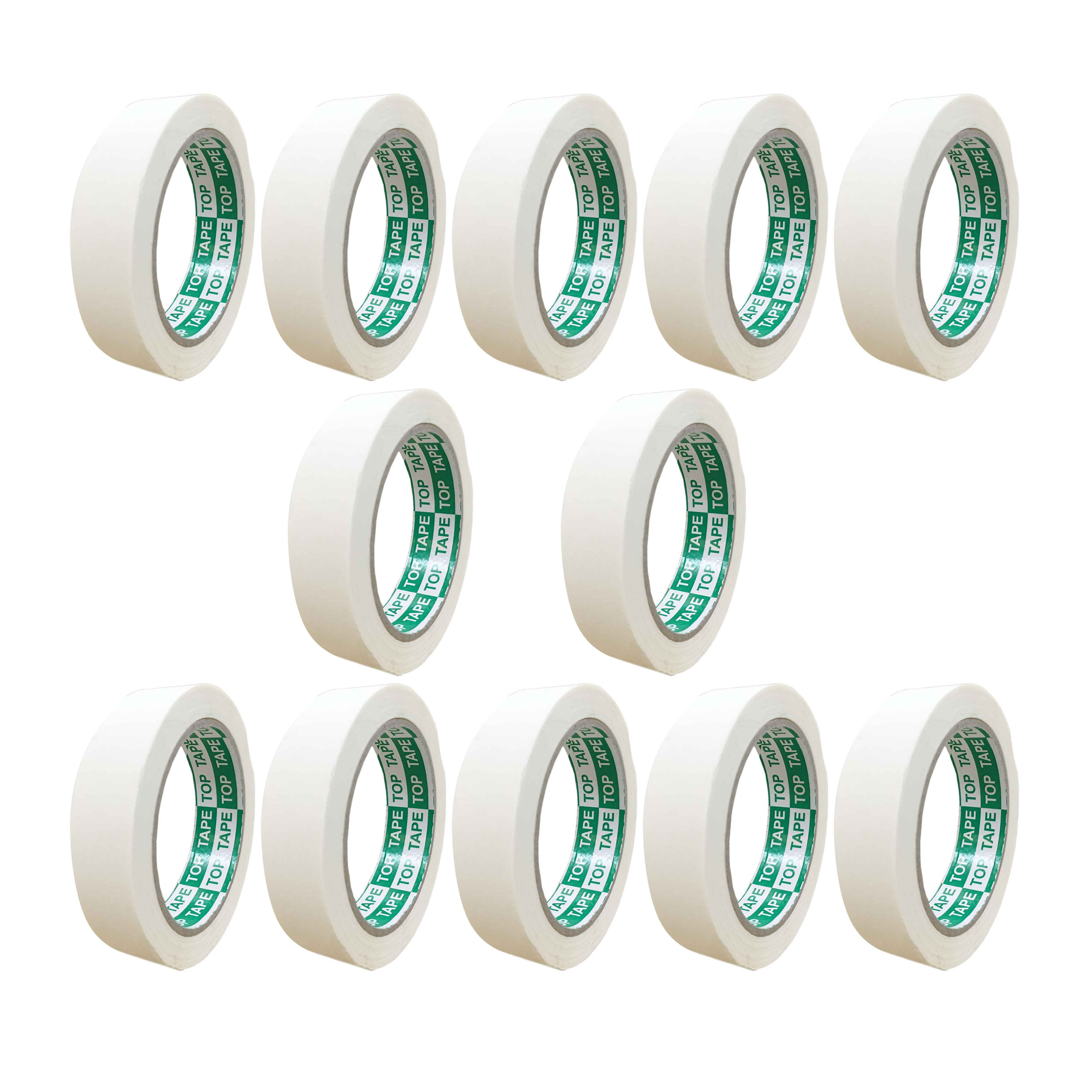 نوار چسب کاغذی تاپ تیپ کد T25 عرض 2.5 سانتی متر بسته 12 عددی