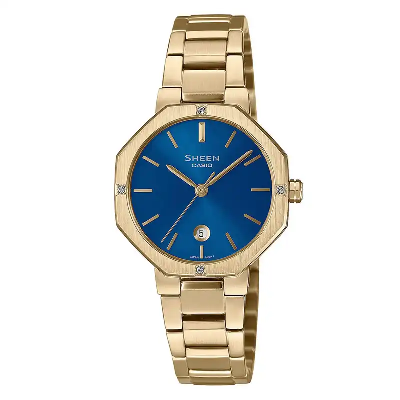 ساعت مچی عقربه ای زنانه کاسیو مدل SHE-4543G-2AUDF