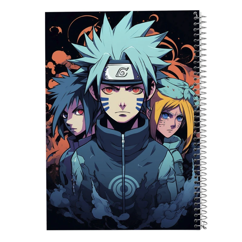 دفتر ژورنال نویسی 50 برگ مدوپد مدل نقطه ای طرح Naroto کد DF11281