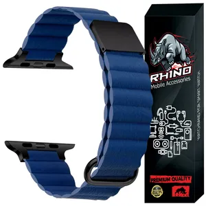 بند راینو مدل Leather Loop مناسب برای اپل واچ سری 1/2/3/4/5/6/7/8/9/10/SE/ULTRA سایز 44/45/46/49 میلی متری