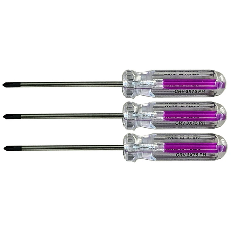 پیچ گوشتی چهارسو میکس مدل HT -003x75 مجموعه سه عددی 