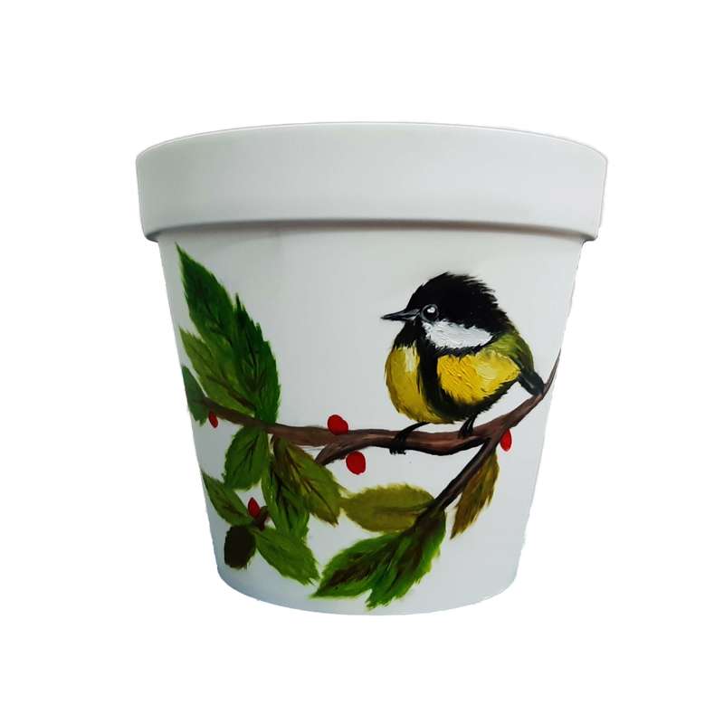 گلدان طرح پرنده