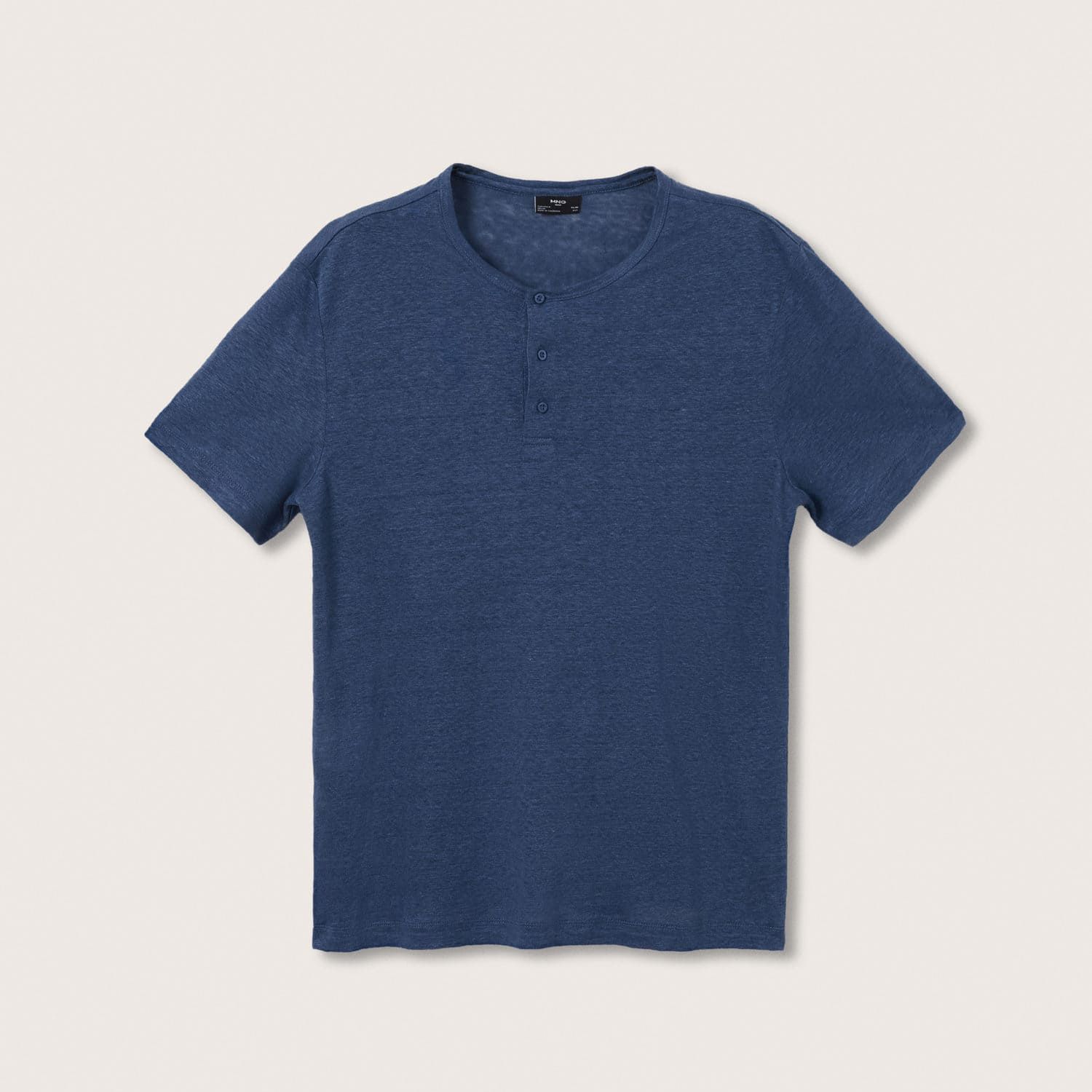 تی شرت آستین کوتاه مردانه مانگو مدل لینن کد IB764PAN -  - 2