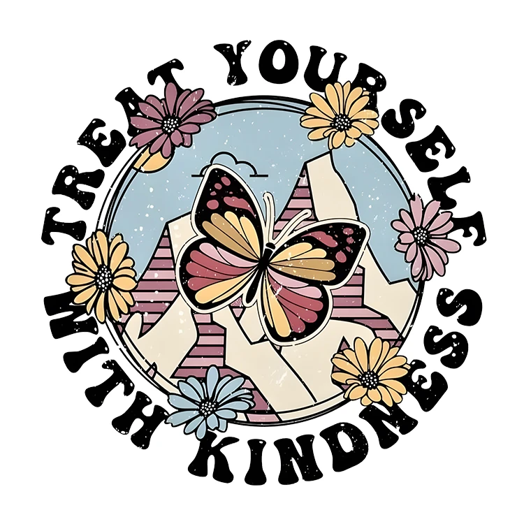 استیکر پارچه و لباس پاد آفرین مدل پروانه کد S6094