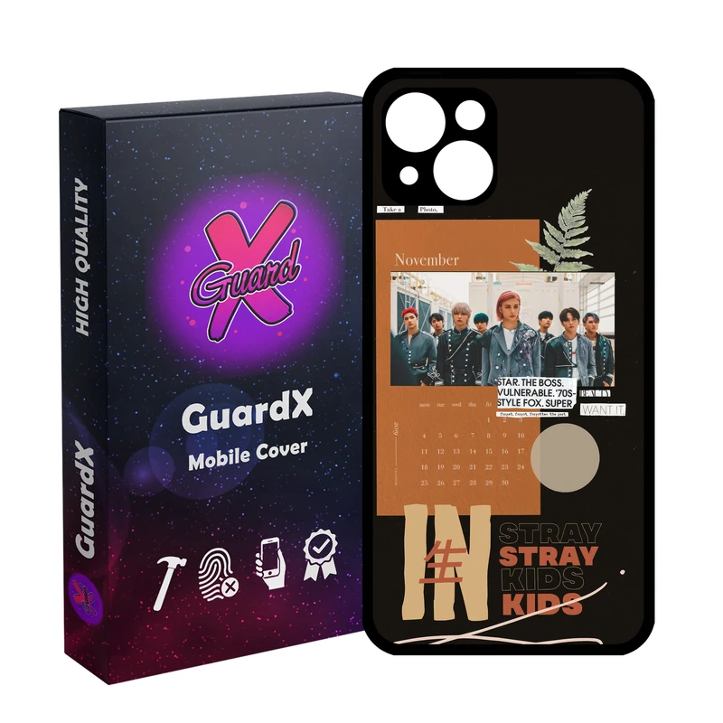 کاور گارد ایکس طرح Stray Kids مدل Glass10688 مناسب برای گوشی موبایل اپل iPhone 13