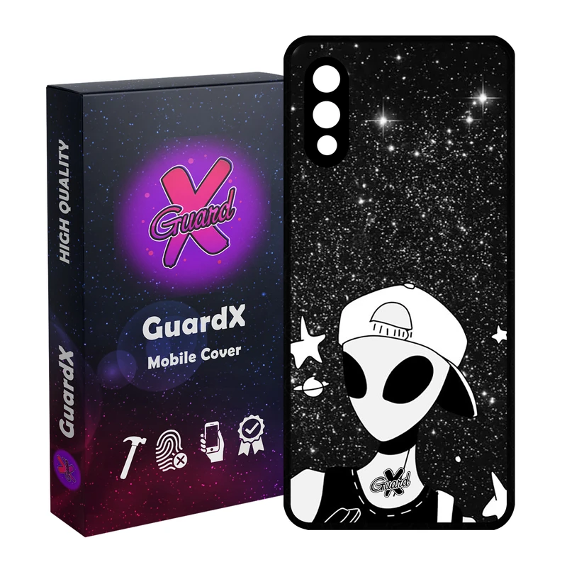 کاور گارد ایکس طرح Alien مدل Glass10307 مناسب برای گوشی موبایل سامسونگ Galaxy A02 / M02