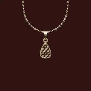 گردنبند طلا 18 عیار زنانه مدوپد مدل هندسی کد X2-1-1182