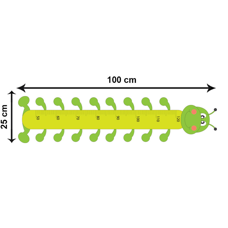 استیکر اندازه گیری کودک باروچین مدل هزار پا کد 344