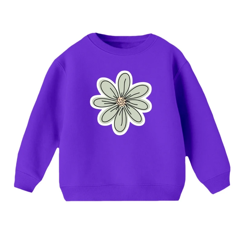 سویشرت بچگانه مدل گل فانتزی کد 04