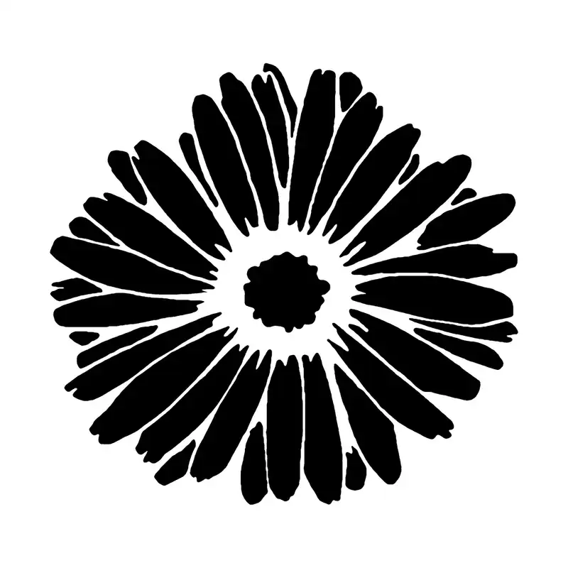 شابلون باتیس آرت طرح گل کد 50-440