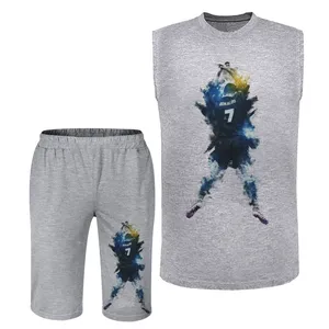 ست تاپ و شلوارک مردانه مدل رونالدو A412