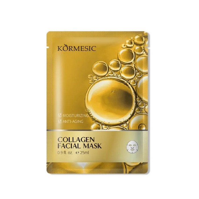 ماسک صورت کورمسیک مدل کلاژن مناسب برای انواع پوست حجم 25 میلی‌لیتر