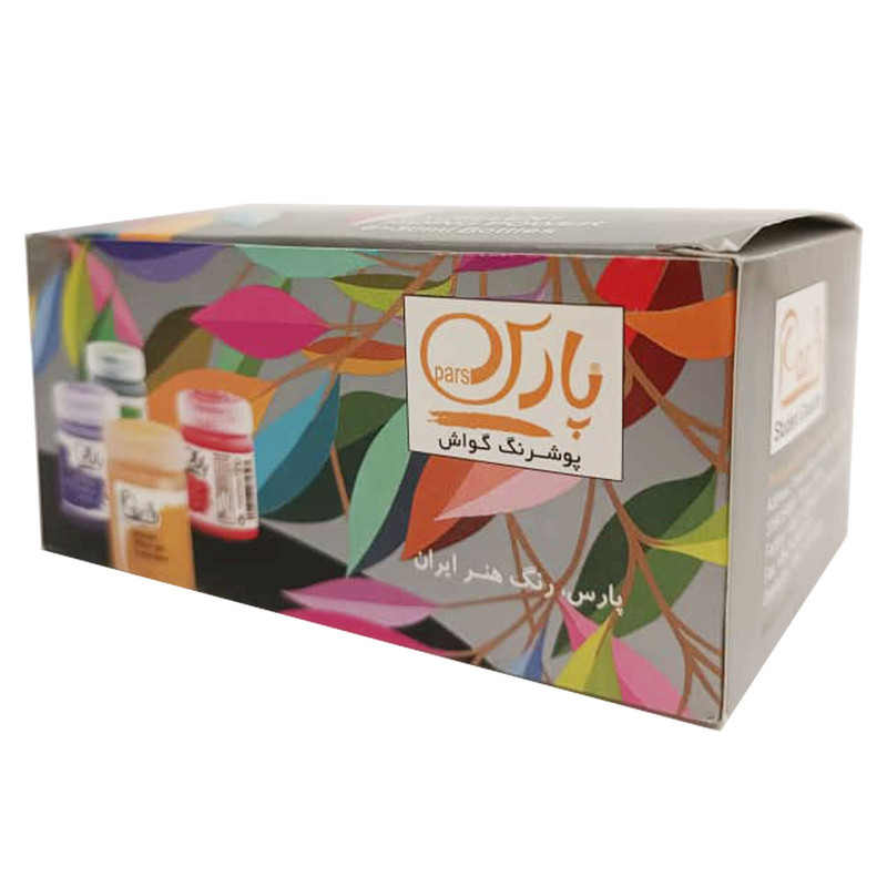 گواش 6 رنگ پارس مدل student به همراه دفترچه یادداشت