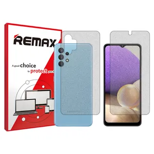 Remix matte screenprotector HyMTT model suitable for Samsung Galaxy A32 5G phones along with the back of the phone