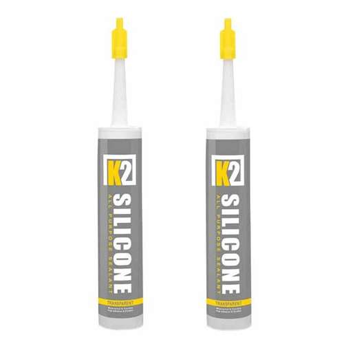 چسب سیلیکون کاسپین مدل SILICON K2 حجم 300 میلی لیتر مجموعه 2 عددی