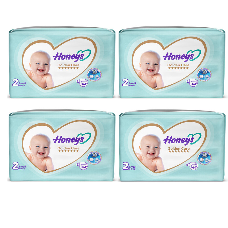 پوشک بچه هانیز مدل دابل سایز 2 مجموعه 4 عددی