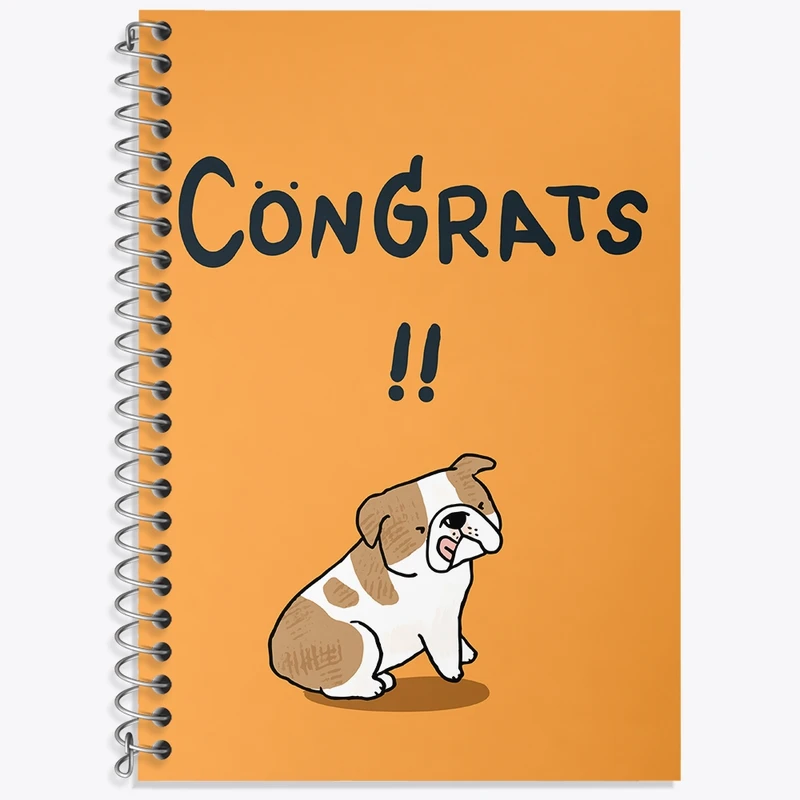 دفتر لغت 50 برگ خندالو طرح سگ کد N1354