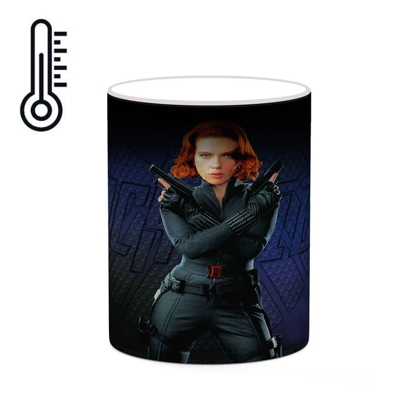 ماگ حرارتی کاکتی مدل بلک ویدو Black Widow کد mgh38088