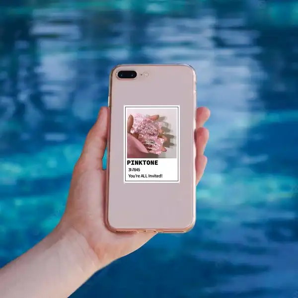 استیکر کالامیکس مدل پنتون طرح pinktone V series مجموعه 12 عددی