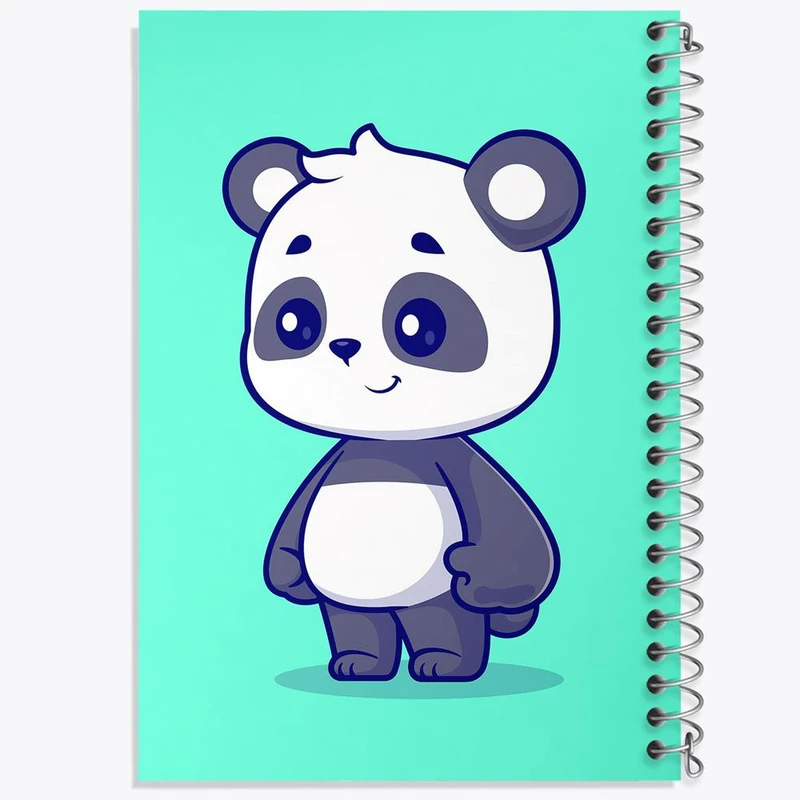 دفتر شطرنجی 50 برگ خندالو طرح حیوانات بامزه پاندا کد 29711